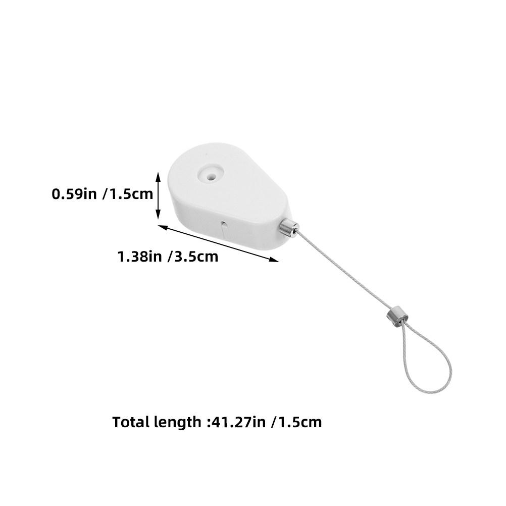 1Set Retractable Anti-Theft Cable Lock Steel Wire Automatic Safety Retractable Security Cable Holder Adjustable Length Anti-Loss 7