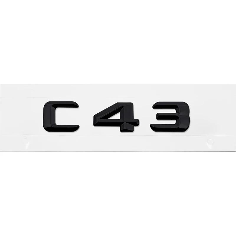 3D Car Tail Letter Stickers Badge for Mercedes Benz C Class C32 C36 C43 C55 C63 C180 C200 C220 C230 Auto Rear Trunk Emblem BA1