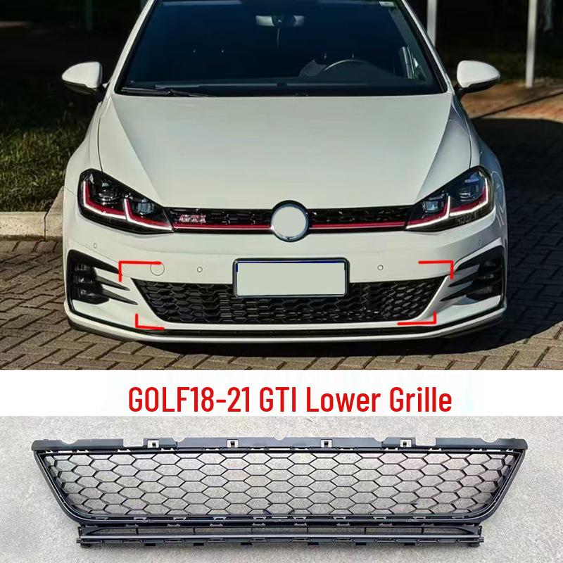 Fits Volkswagen Golf 18-21 (7.5 GTI): Lower Center Air Intake Grille