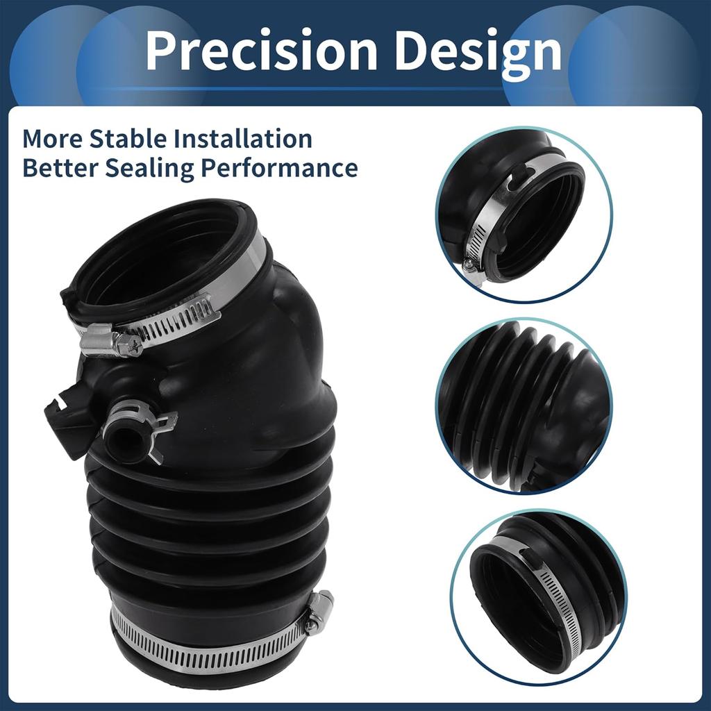 Engine Air Intake Hose for Honda for Acura RDX 3.5L 2013-2018 Air Intake Duct No.17228R8AA00 Rubber 1 Pc Clamp