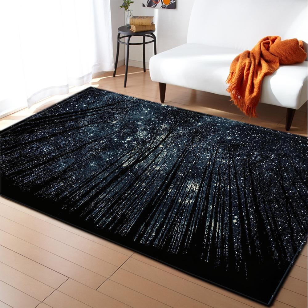 Starry Sky Carpet Feather Wind Bedroom Floor Mat