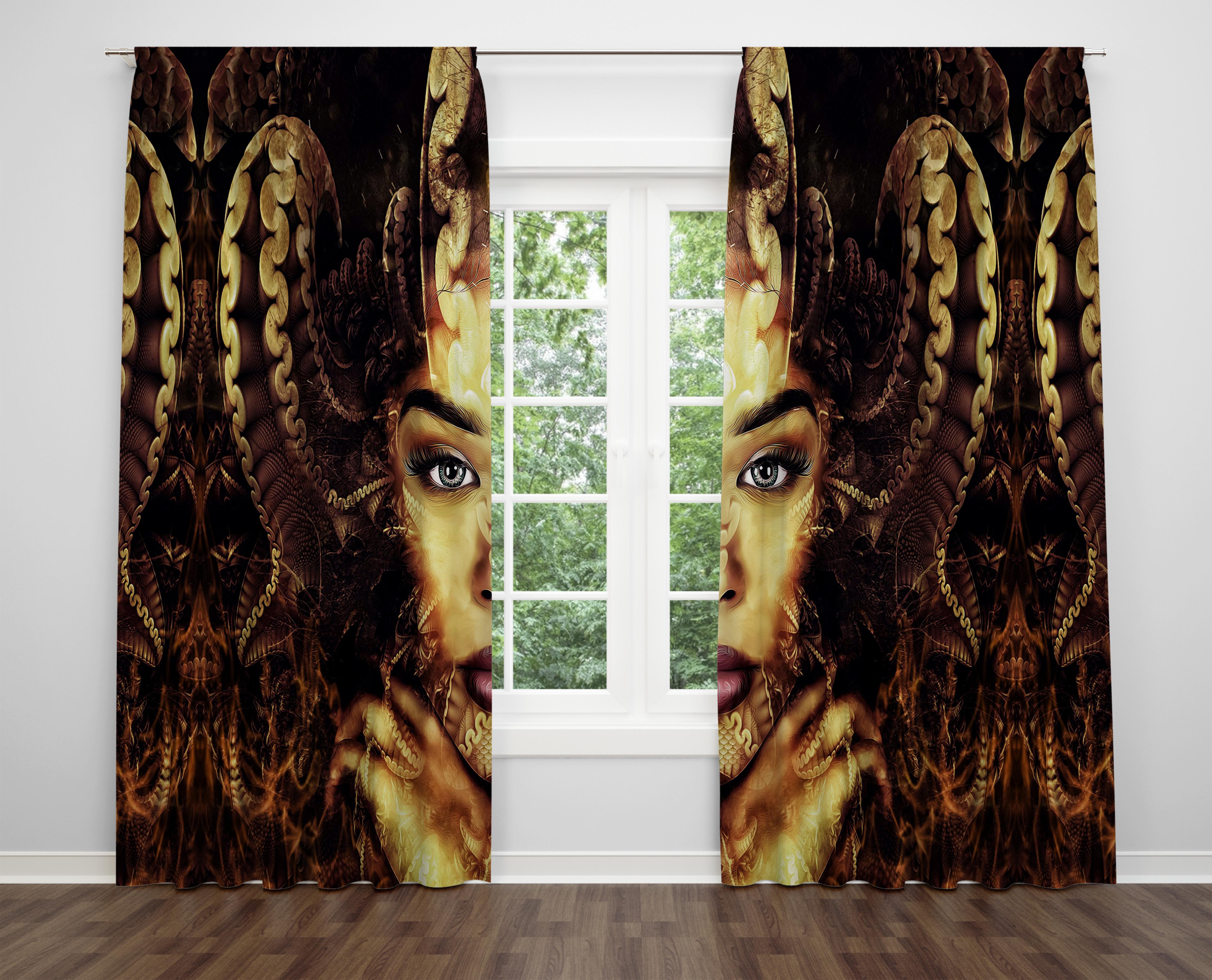 

Декоративний дизайн, високоякісна бавовняна тканина, ви можете вибрати одну або подвійну фіранку з крила 1 piece різнокольоровий