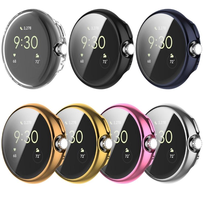 Stoßfest für Pixel Watch 2 TPU Displayschutzfolie Stoßfänger Schale Schutzhülle Kratzfest Kratzfeste Gehäuse