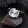 BUREI Analog Quartz Leather Gift Men's Watch, Waterproof, Popular, Simple, Stylish, Business, Casual, Strap, (Silver, Black, Leather)