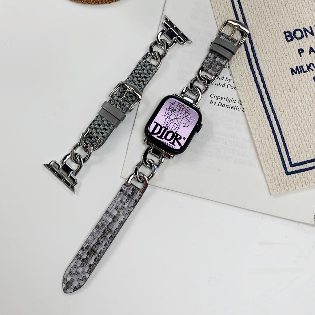 Curea din piele inoxidabilă la modă pentru Apple Watch Series 8 7 6 41 45 mm Curea stil brățară pentru IWatch Ultra 65 4 3 2 Se Band 40 44 mm Accesorii pentru bandă