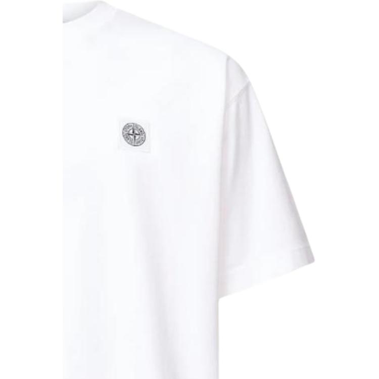 Stone Island Ss26 Solid Ribbed Crew Neck Short Sleeve T-Shirt Men Tops L1S152100030S0115V0001