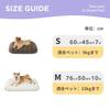 Lesure Dog Pet Cat Bed with Removable Easy to Suitable for Senior Small to Medium and Cute Pet Bed, Bed, Waterproof, Cushion, Fluffy, High-Resilience,
