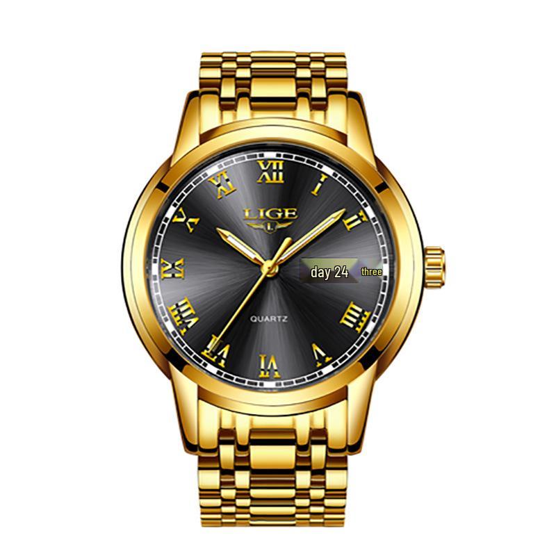 LIGE 9846 Men s Multi-functional Quartz Wristwatch - Business, Sports, Casual Fashion