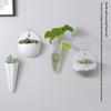 Kunststoff Wandhängetopf mit Klebehaken Einfacher Gartentopf für Arbeitszimmer Küche Vertikale Begrünung Dekoration