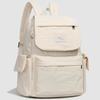 Solid Color Backpack Travel Outdoor Backpack Sports Student Schoolbag