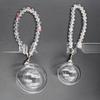 DIY Preserved Flower Keychain & Car Pendant Set with Acrylic Ball & Pearl Chain