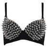 Mode Nieten Punk Rave Bralette Dessous Gothic BH Top Sexy Push Up BH Nachtclub Party Bar Mode Heiße BHs Für Frauen