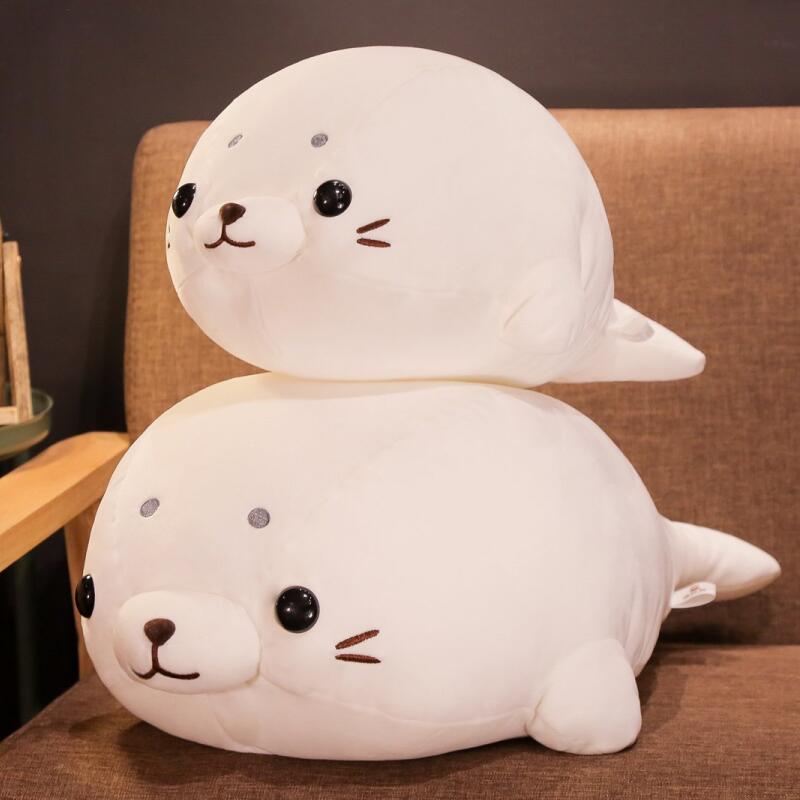 

Stuffed Sea Animal Colorful Sea lion Plush Playthings Lovely Stuffed Animal Seal Doll Cute And Charming Pillow Brinquedos Present designed for 50cm белый