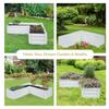 Sunnydaze Galvanized Raised Garden Bed - Metal Raised Bed for Gardening - Outdoor Planter Box for Flowers Plants and Vegetables