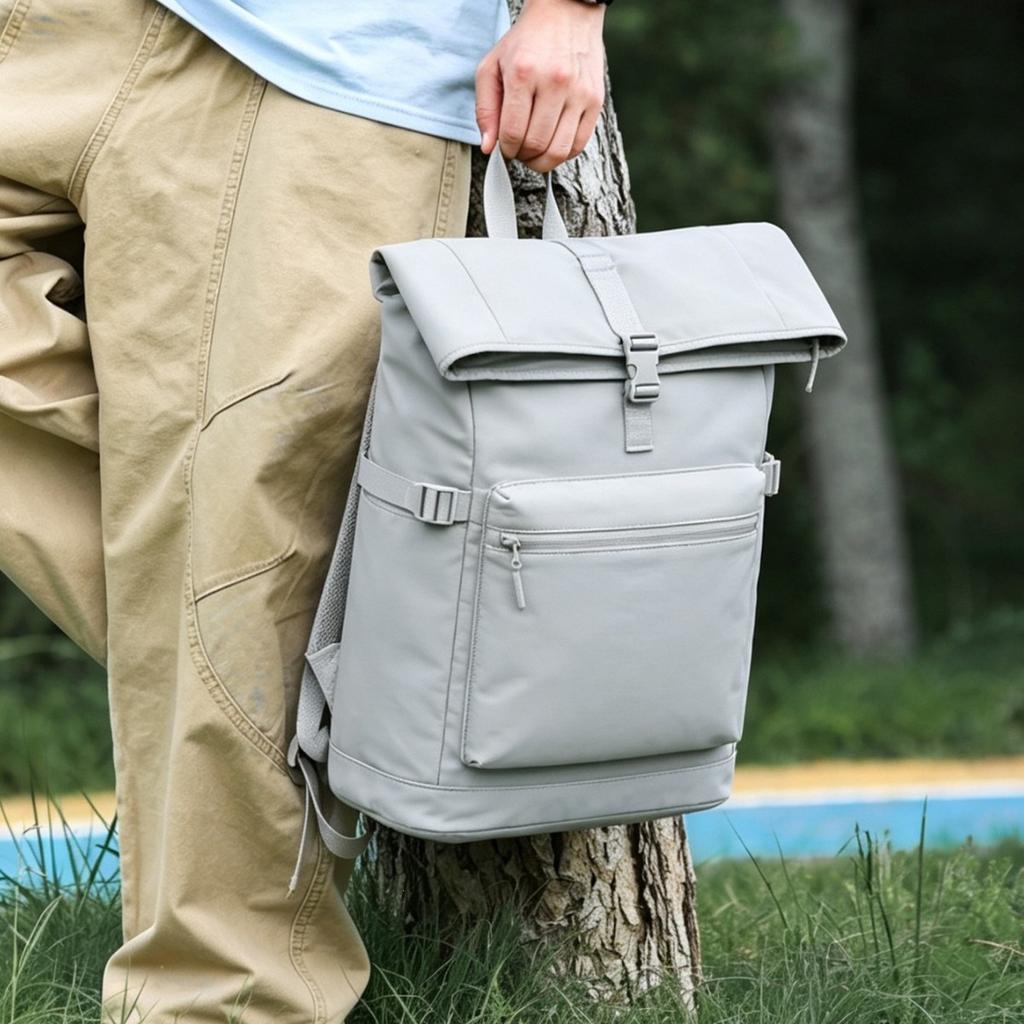 Schoolbag Fashion Business Waterproof Backpack Large Capacity Simple Versatile Tide Commuter Business Travel Laptop Backpack