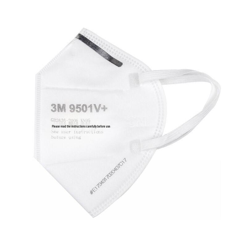 3M 9501V+ KN95 Valved Foldable Particle Respirator