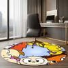 Rugrats Printed Round Rug Carpet Chair Rug Area Rug Entryway Doormats,for Office Chair Living Room Bedroom Kitchen Room.