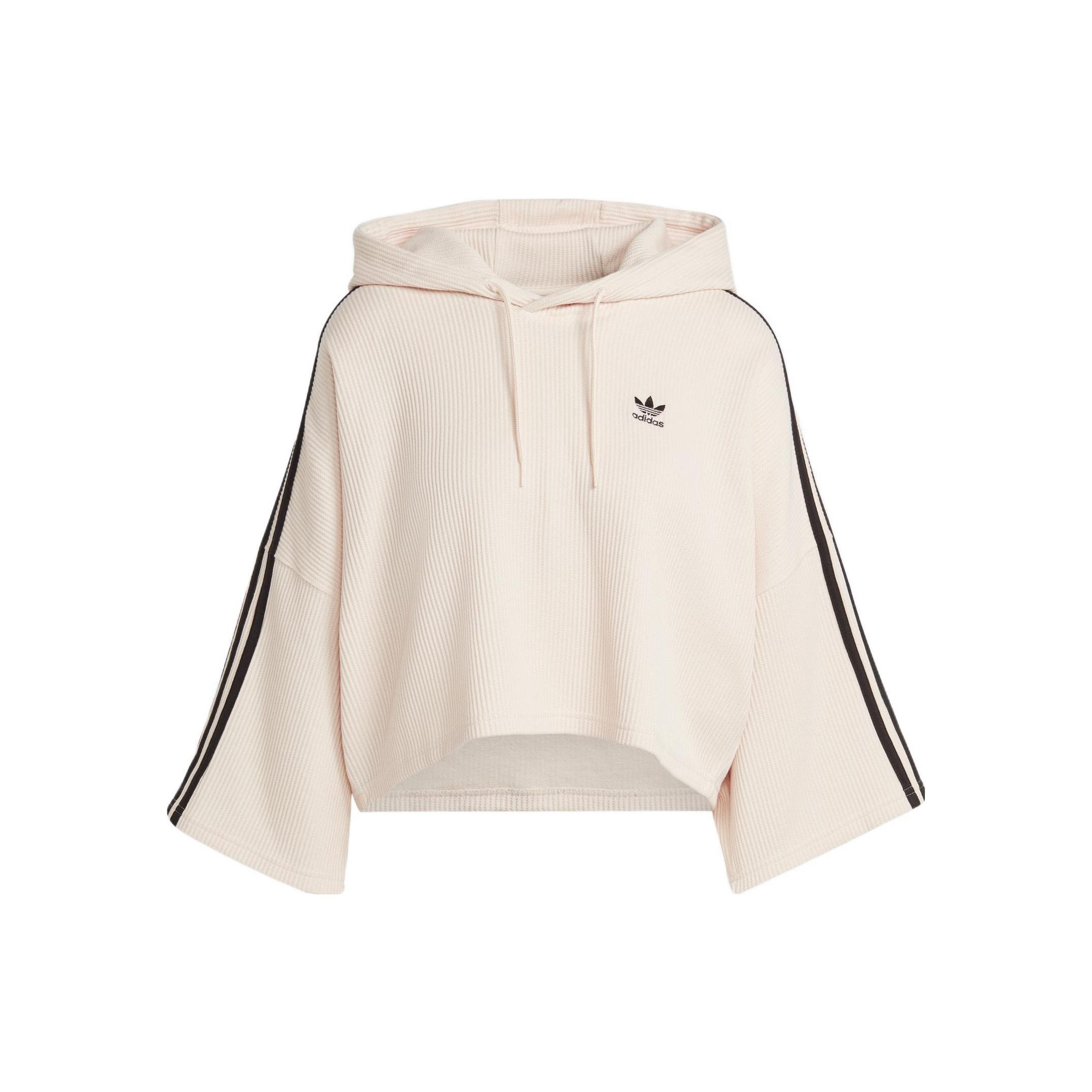 (WMNS) adidas Crop Hoodies Beige Women s IC5461