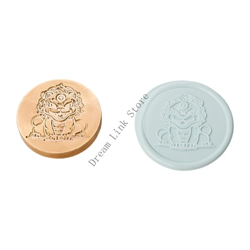 Antique Seal Stamp Head Embossed Wax Seal Stamp Metal Seal Stamp Head for Seal Letter Envelope Card Wedding Invitation