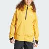 Adidas Xperior 2L Gefütterter Rain.Rdy Anorak Logo Outdoor-Sport Winddicht Wasserdicht Kapuze 2L Skijacke Damenjacken Sonnengelb IB1073