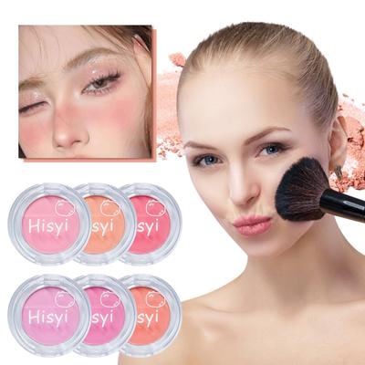 Powder Blush Myk og Puffy Cheek Langvarig Blush Naturlig Cheek Blush For daglig bruk Enkel å blande