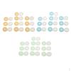 30pcs Plastic Soaking Case Organizer Containers - Transparent Oranage