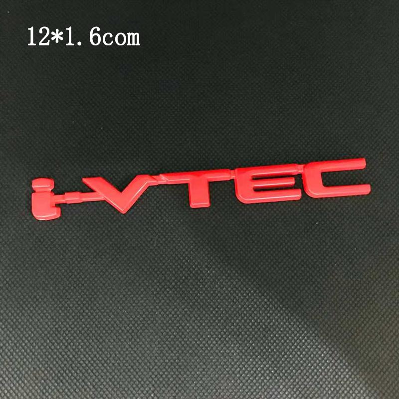 Honda Car Rear Trunk Metal Label Sticker For Honda Civic Accord City CR-V Jade Fit Odyssey Hybrid Car Accessories Clvlc Ivtec