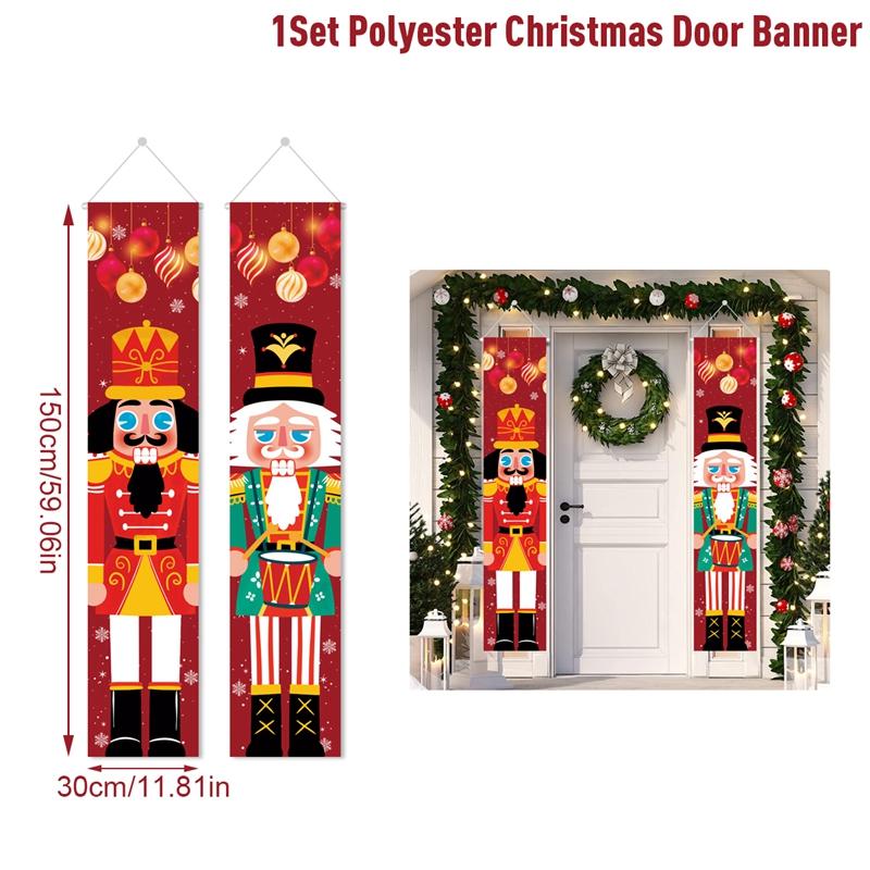 Christmas Door Decoration Merry Christmas Decorations For Home 2025 Navidad Noel Kerst Natal Xmas Ornaments New Year Gifts 2025