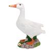 Porch Goose Statue Resin Duck Figurine Animal Sculpture for Indoor Outdoor Garden Lawn Yard Decor