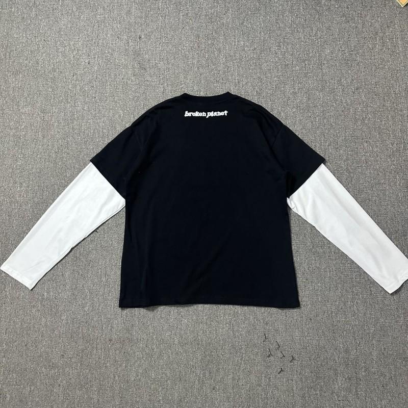 Broken Planet Streetwear Graphic Long Sleeve T-Shirt - Unisex Casual Tee
