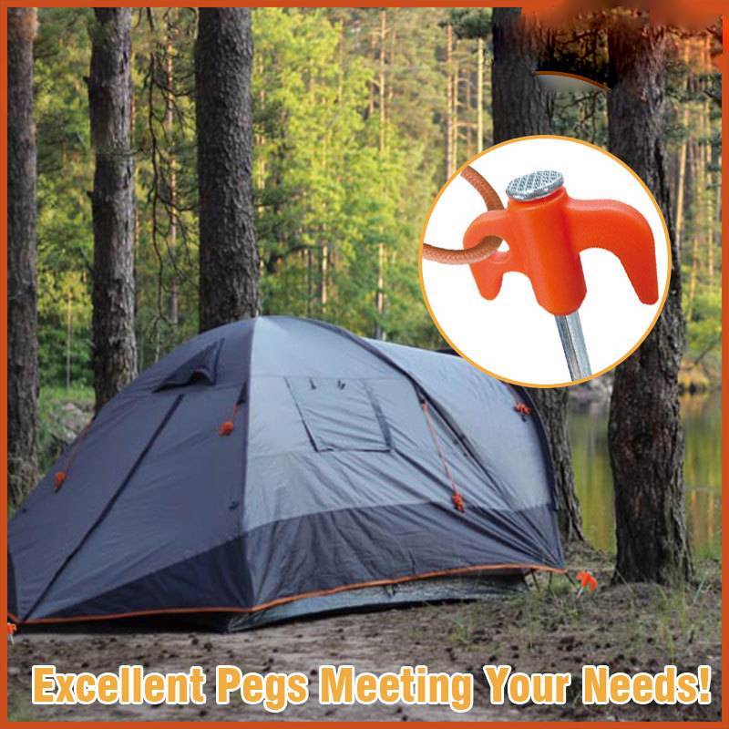 Fluorescent Tent Stakes With Led Nails For Camping Tents And Outdoor Camping Equipment