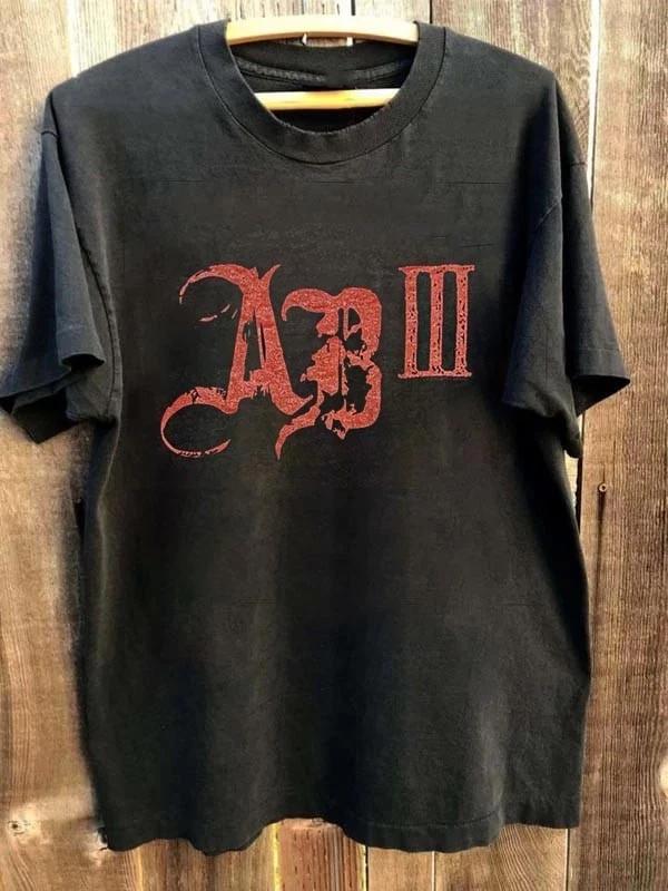 

Винтажная футболка Alter Bridge AB III с красным логотипом, унисекс, из чистого хлопка, повседневная, спортивная, для активного отдыха - Мужская летняя хлопковая футболка с принтом S разноцветный
