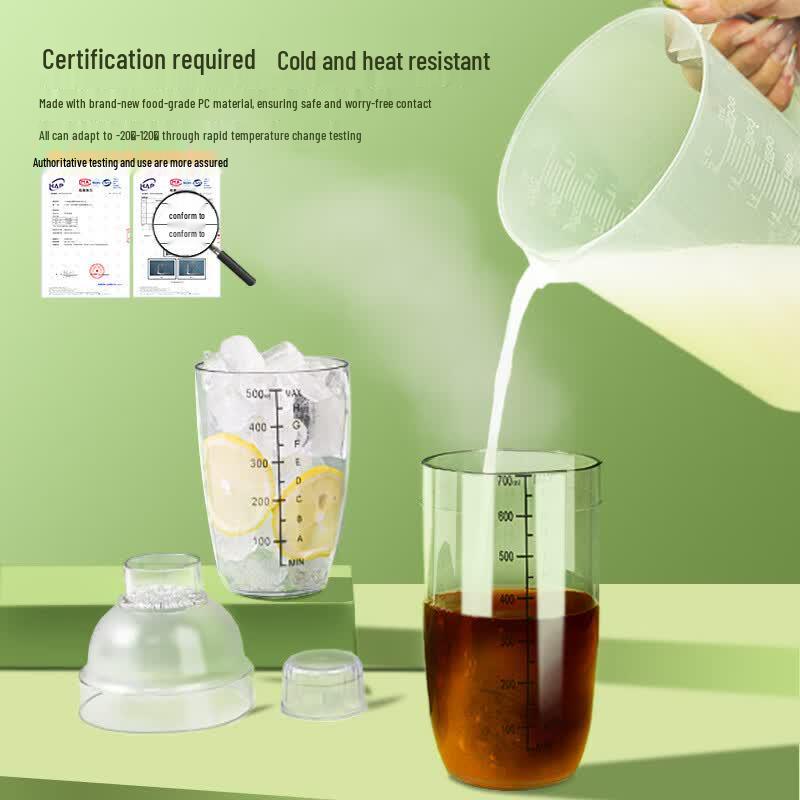 Plastic Cocktail and Lemon Tea Shaker Set