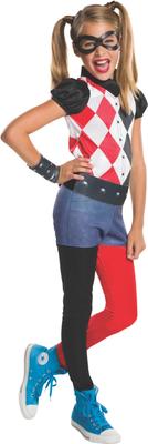 Harley Quinn Kids Costume for Girls, Suitable for Heights 100cm-120cm