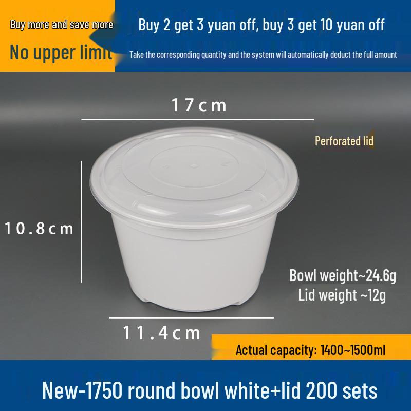 Doppelschichtige Takeaway-Box für Nudeln und Suppe - Nass-/Trocken-Trennung