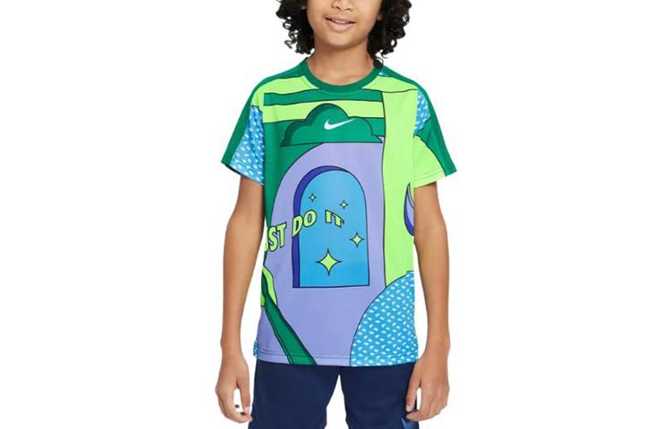 

Nike T Shirt Peacock Green Kids DQ8958-365 M