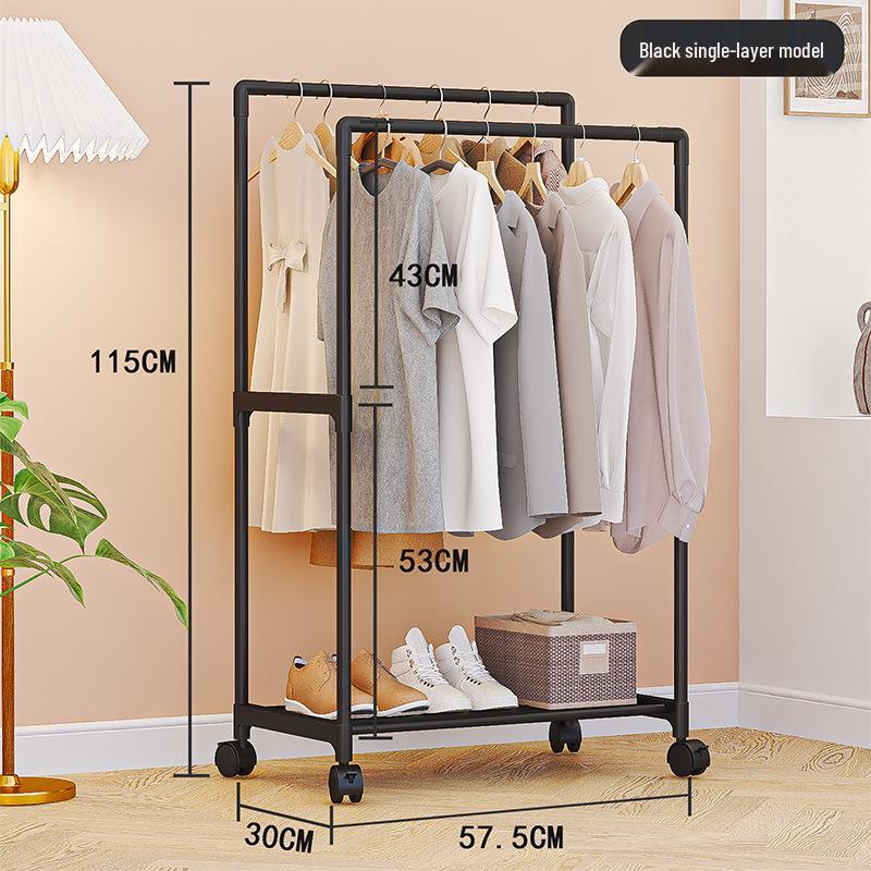 Foldable Multi-functional Clothes, Hat, and Shoe Rack for Bedroom Storage