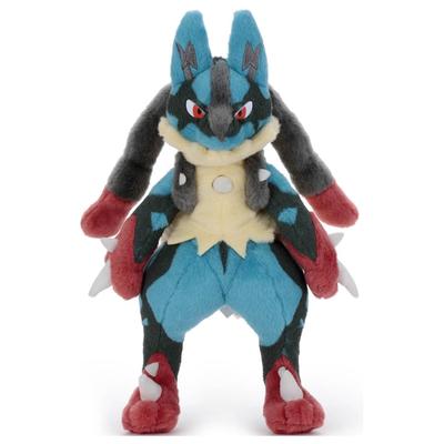 TAKARATOMY ARTS Pocket Monster Pokemon I Chose You Pokemon Get Plush Toy Mega Lucario Plush Toy Height Approx 28cm