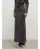 Anggae Llama Blend Long Skirt Gray