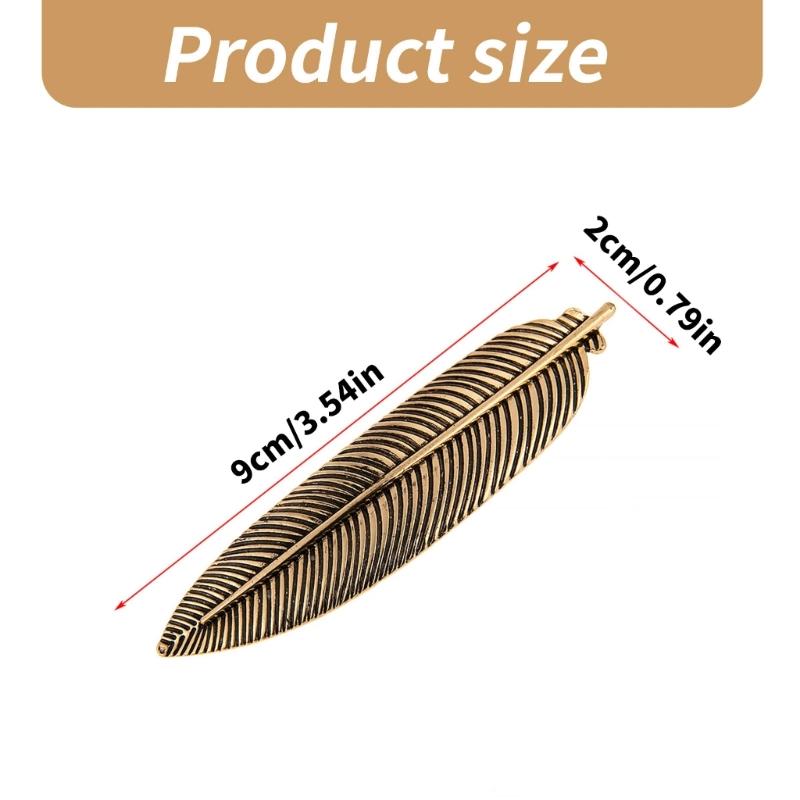 Vintage Blattförmige Haarspange für Frauen Mode Haarspangen für Seitenscheitel Metallische Blatt Haarnadel Haarstyling Werkzeug