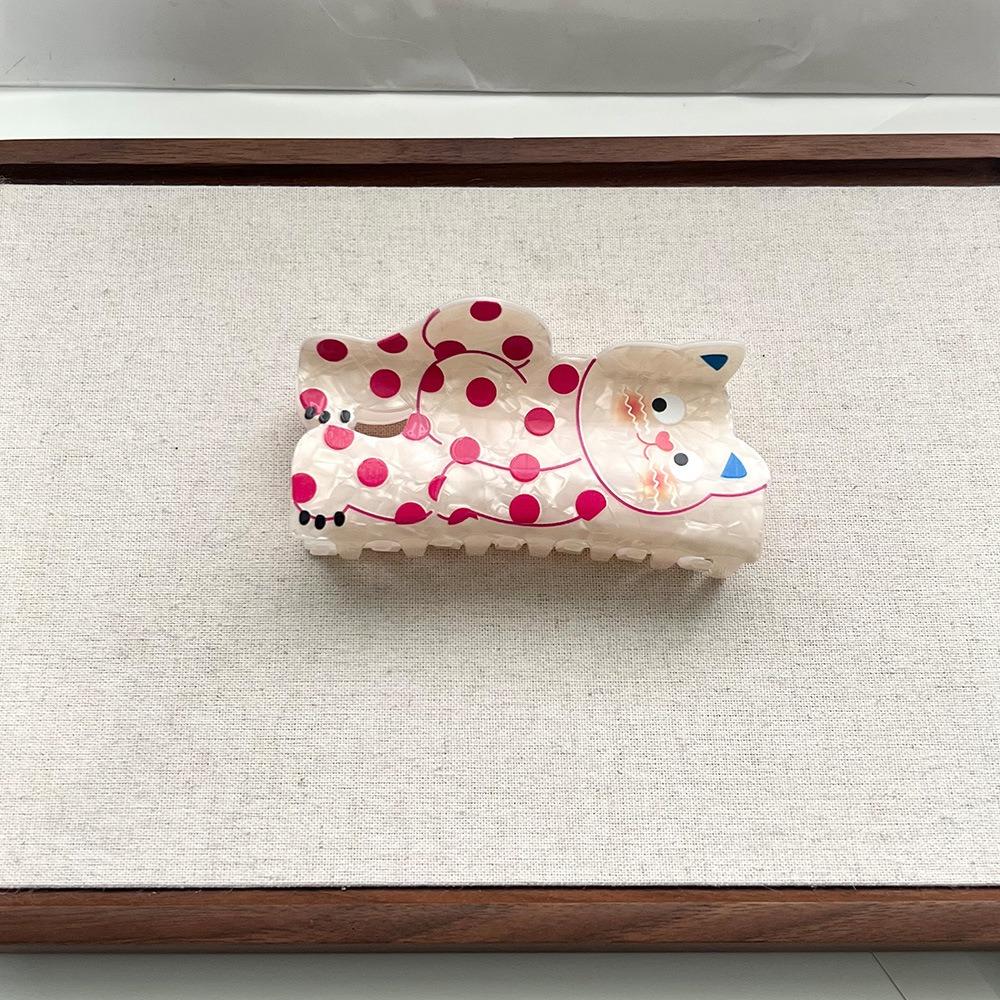 Piggy Cat Acetate Hair Clip Acetic Acid Puppy Grab Clip Dinosaur Hair Claw  Hair Accessories
