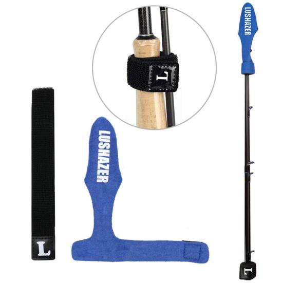 LUSHAZER Angelrutenschutz-Set Elastischer Rutenspitzenschutz + Wickelband-Riemen