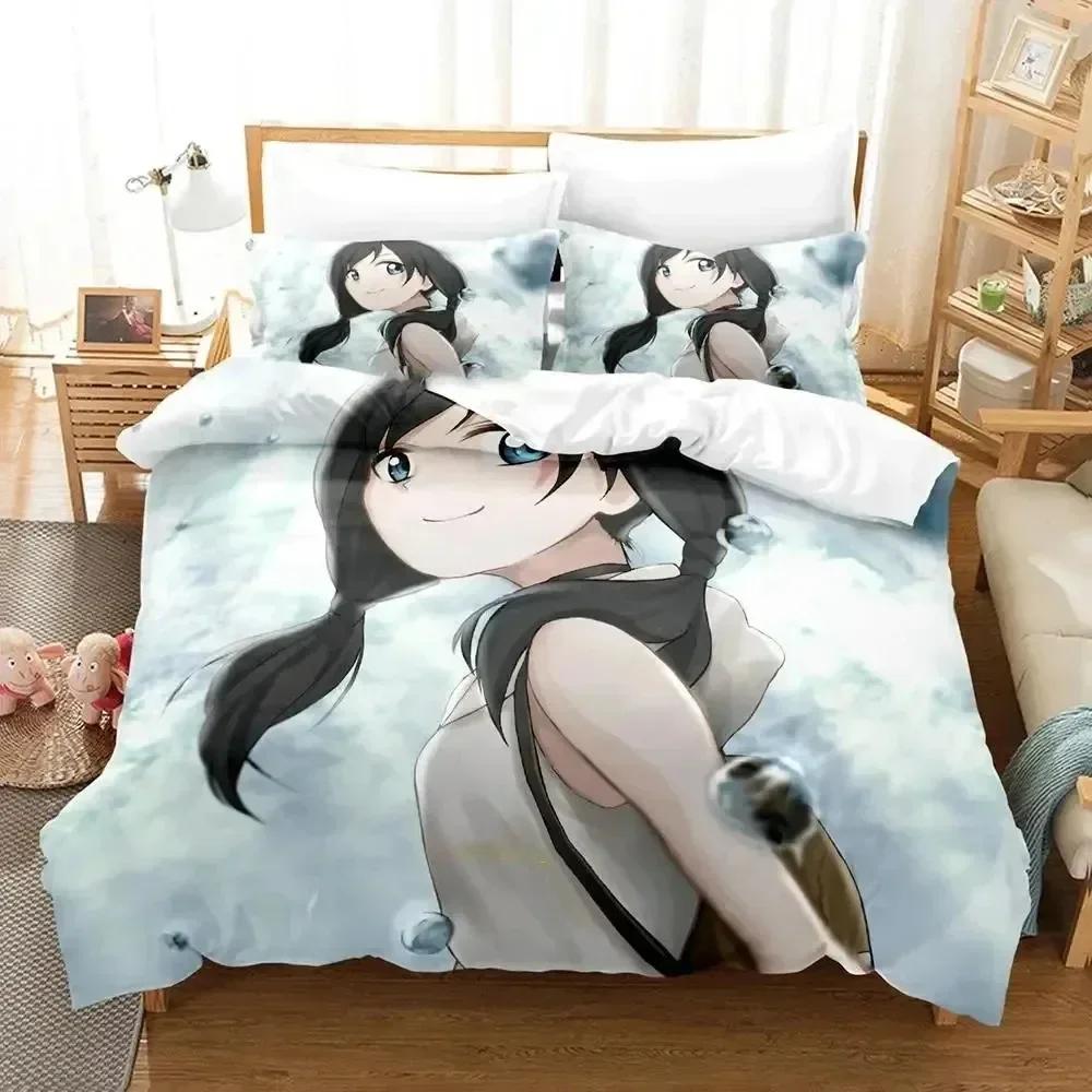 3d Anime Weathering with You Bedding Set Duvet Cover Sheet Printed Bed Set Pillowcase Bed Full Queen King Size Comforter Bedroom