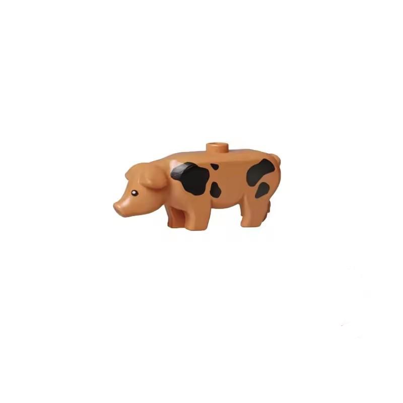 MOC Building Blocks City Farm Animals Small Particles Bricks Accessories Figures DIY Toys GIfts Swan Pig Cat Dog Zoo Duck Goat