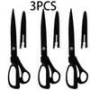 3pcs 10-Inch German Craft High-End Tailor Scissors, Stainless Steel Sewing Scissors | Professional Fabric Scissors, Tailor, Full Length