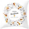 Merry Christmas holiday decoration cushion cover sofa office seat car ornaments bedroom room home  45x45cm