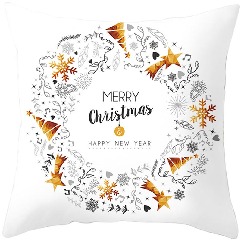 Merry Christmas holiday decoration cushion cover sofa office seat car ornaments bedroom room home  45x45cm