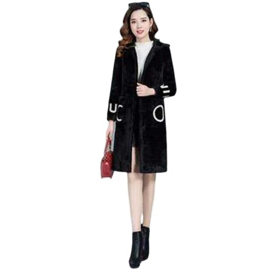 Plush Overcoat, Single Breasted, Windproof, Soft, Classic, Double-sided Fleece, Mid-Length, Cardigan Overcoat, Daily Wear