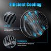5-3Celsius4   5.75 inch Motorcycle LED Headlight with HiCelsiusLo Beam DRL Turn Signal 5.75 inch Round Angle Driving Light