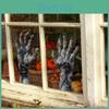 Halloween Arm Horror Uv Static Glass Window Display Home Decor Wall Stickers